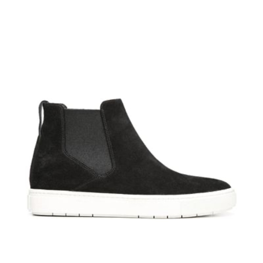 Vince Nira High-Top Suede Slip-On Sneakers